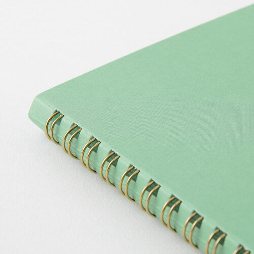 Midori A5 Dot Grid Colour Wirebound Notebook Green