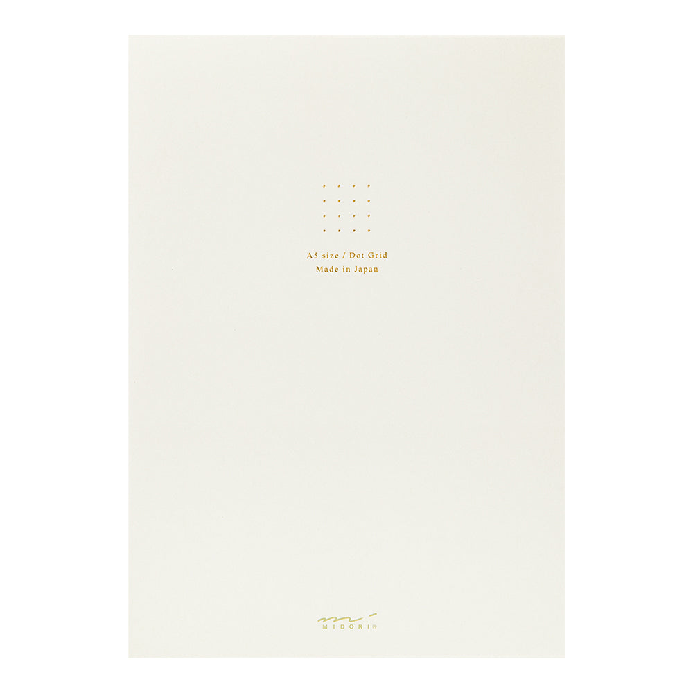 Midori A5 Dot Grid Paper Memo Pad White