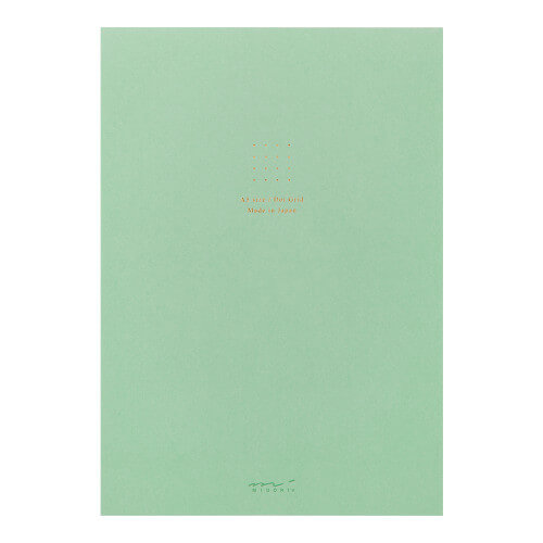 Midori A5 Dot Grid Paper Memo Pad Green