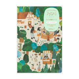 Midori Yuru Log Notebook - B6 - Forest Animal