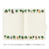 Midori Yuru Log Notebook - B6 - Forest Animal