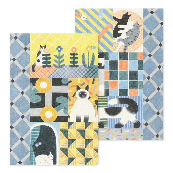 Midori Yuru Log Notebook - B6 - Cat