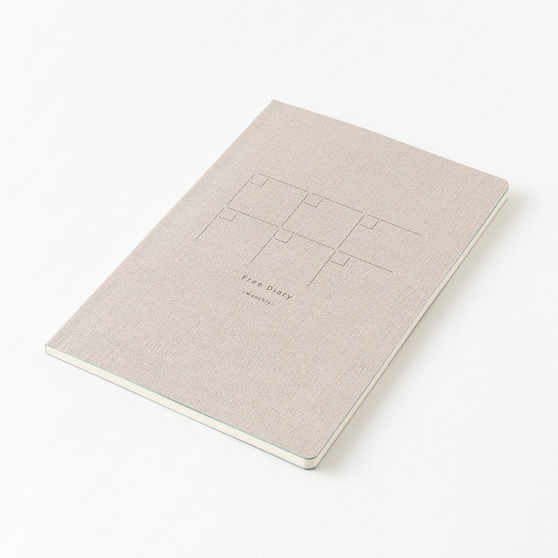 Midori Yuru Log Notebook - B6 - Monthly Free Diary