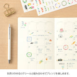 Midori Yuru Log Notebook - B6 - Monthly Free Diary