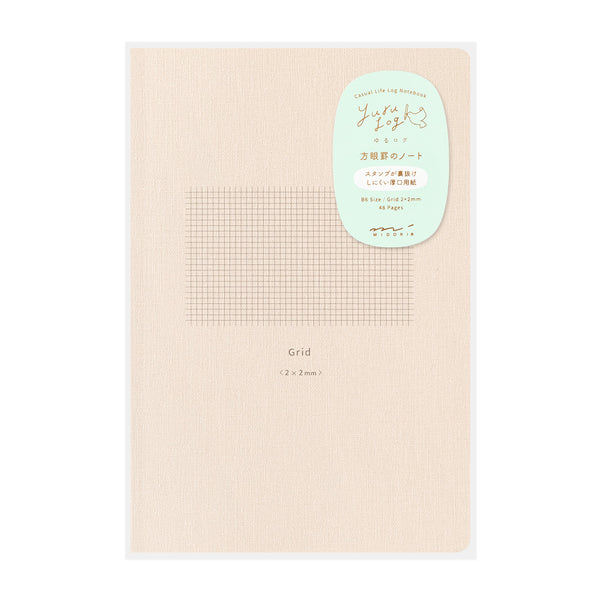 Midori Yuru Log Notebook - B6 - Grid