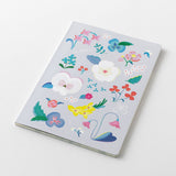 Midori Yuru Log Notebook - B6 - Floral