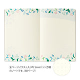 Midori Yuru Log Notebook - B6 - Floral