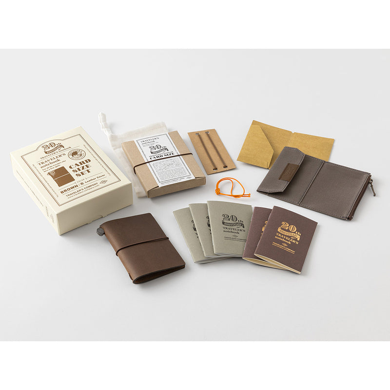 TRAVELER'S COMPANY 20th Anniversary Card Sized Notebook Set