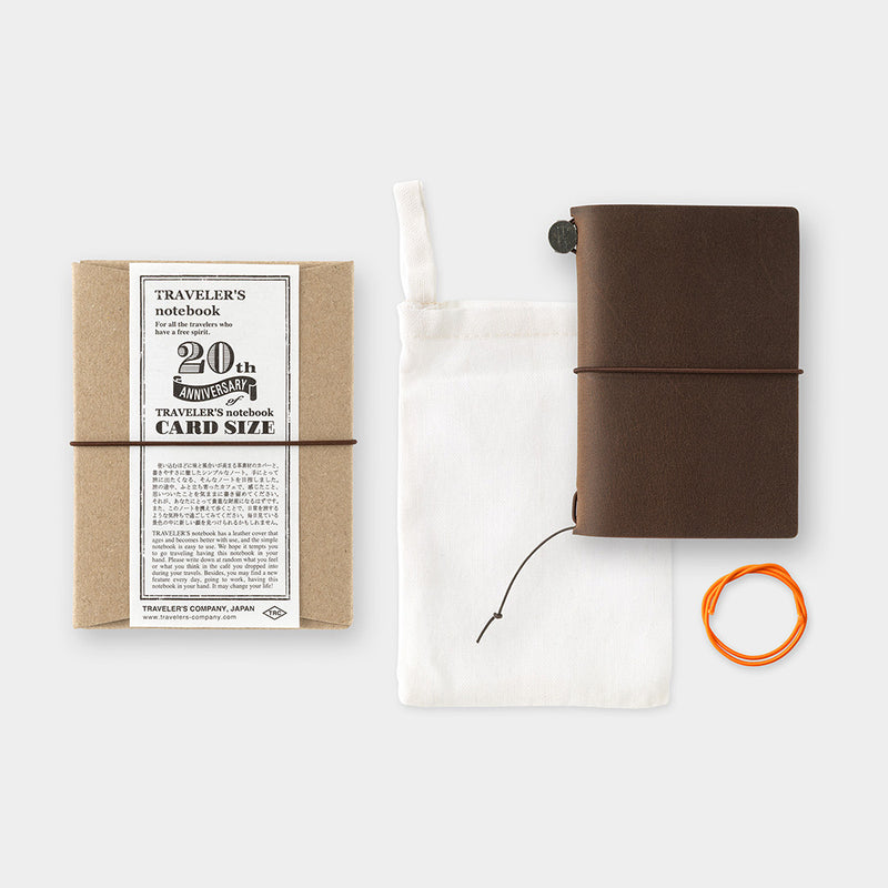 TRAVELER'S COMPANY 20th Anniversary Card Sized Notebook Set
