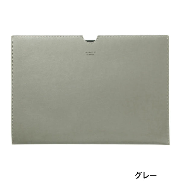 Laconic A4 Grey Faux Leather Document Sleeve Case