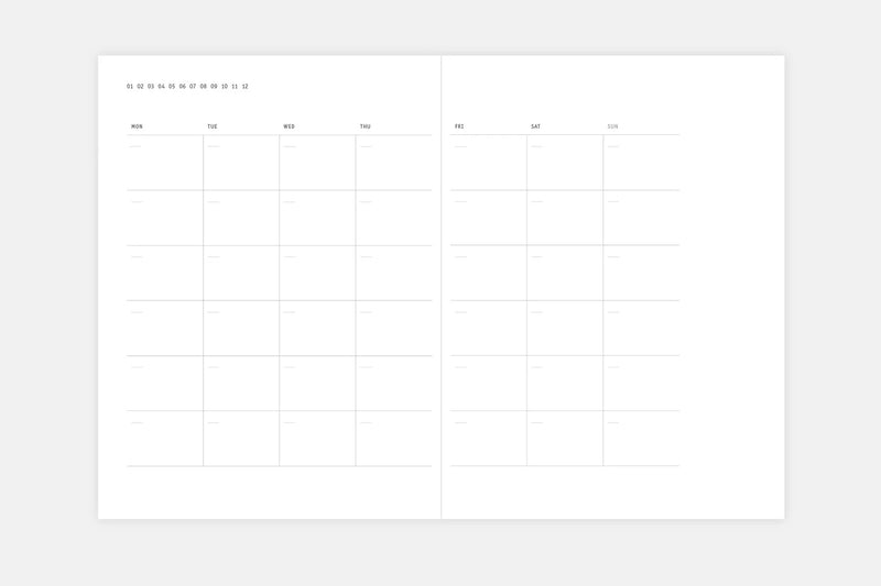 Papierniczeni Klasyk Undated Weekly Planner