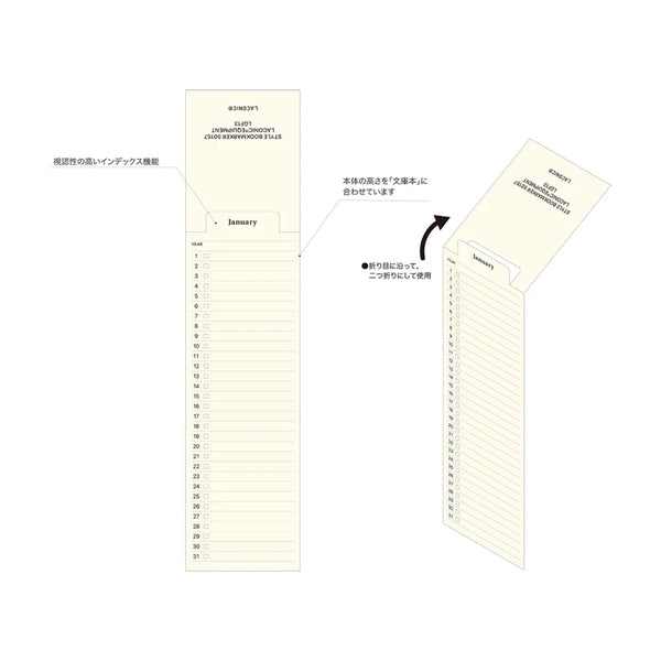 Laconic Planning Memo set of Bookmarks