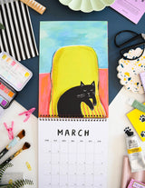 2026 Cats in Art Wall Calendar
