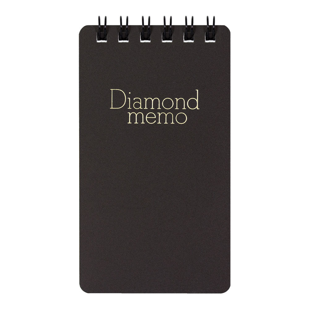 Midori Diamond Small Memo Book - Lined - Black