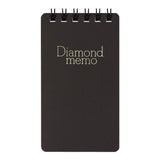 Midori Diamond Small Memo Book - Lined - Black