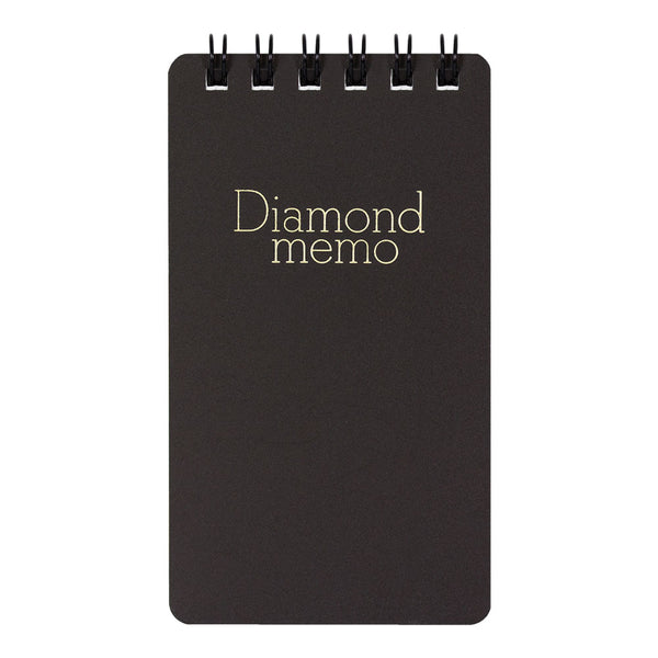 Midori Diamond Small Memo Book - Lined - Black