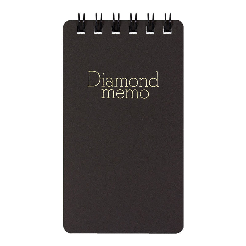 Midori Diamond Small Memo Book - Lined - Black