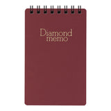 Midori Diamond Medium Memo Book - Lined - Red