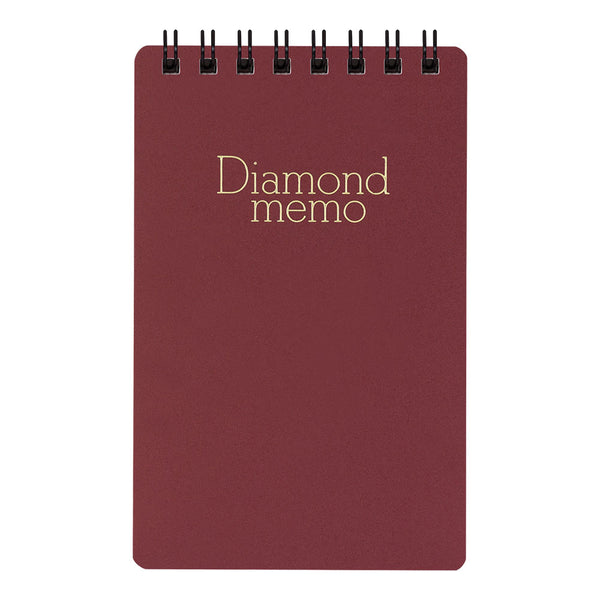 Midori Diamond Medium Memo Book - Lined - Red