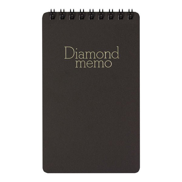 Midori Diamond Large Memo Book - Lined - Black