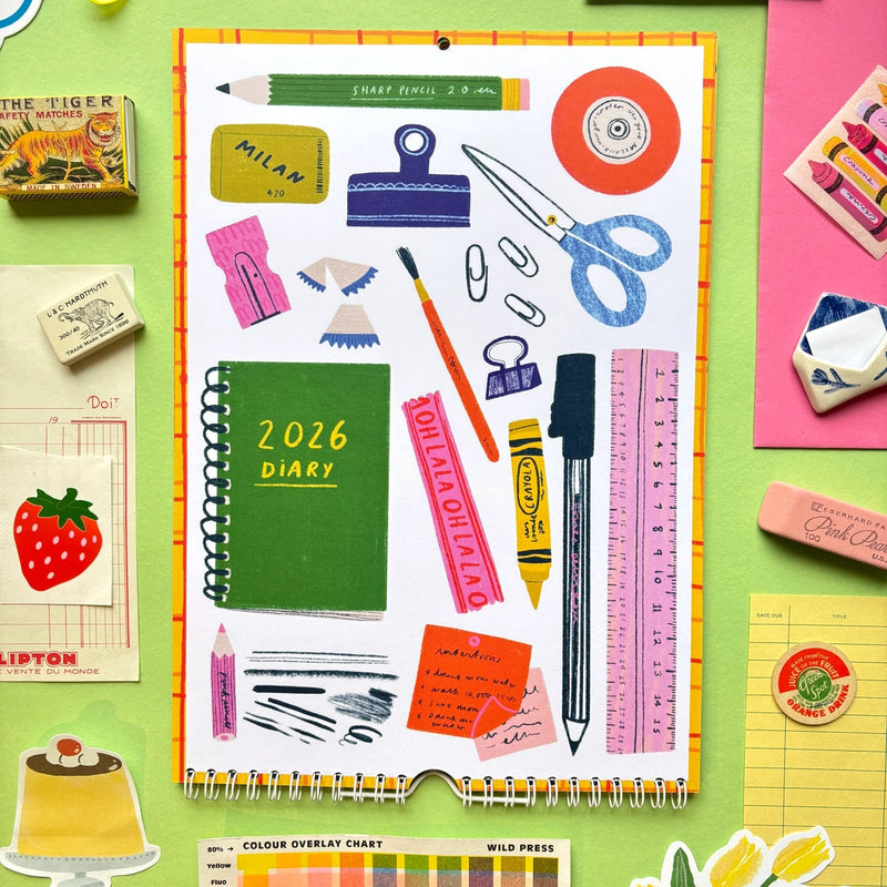 Kerrie Illustrates 2026 Random Things A4 Calendar