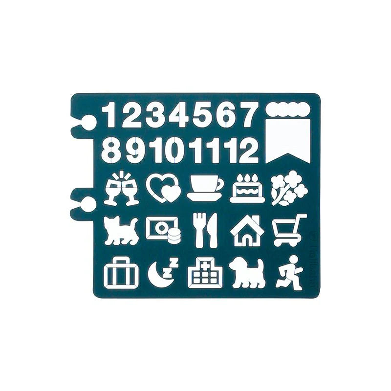 Delfonics Rollbahn Numbers Stencil Bookmark