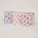 Small Hand Block Printed Pink Sorbet Gift Bags