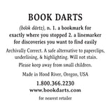 Book Darts Page Markers Mixed Tin of 125