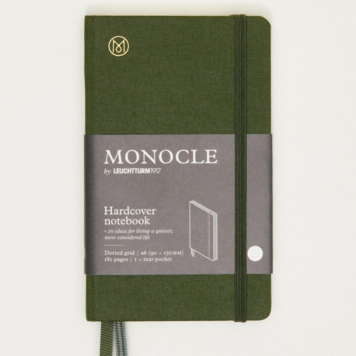 Monocle A6 Hardcover Linen Notebook - Dot Grid