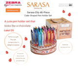 Zebra Sarasa 48 Pen Cake Stand Set