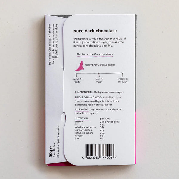 Darkroom Chocolate 70% Chocolate Bar - Madagascar