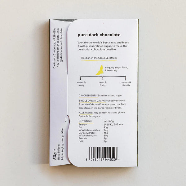 Darkroom Chocolate 70% Chocolate Bar - Brazil