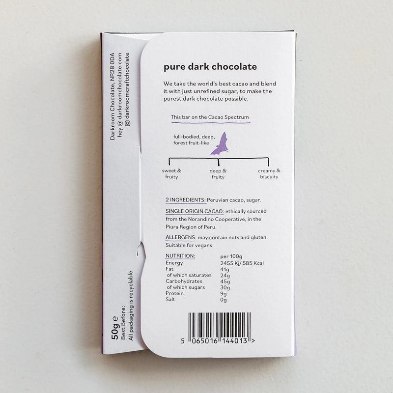 Darkroom Chocolate 70% Chocolate Bar - Peru