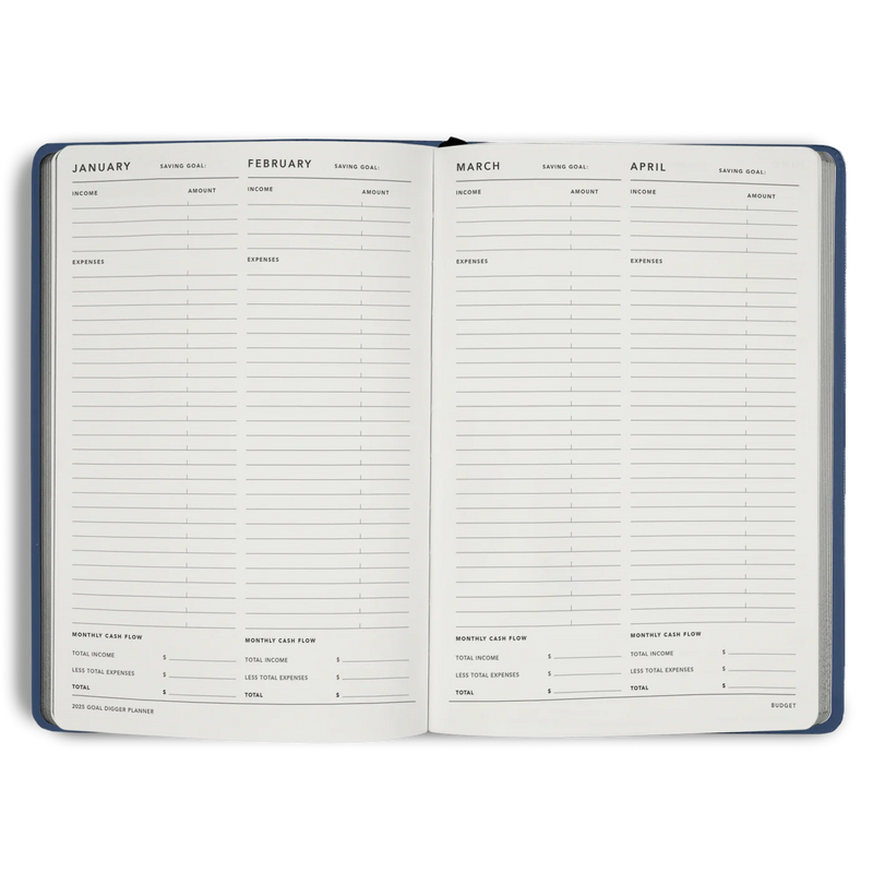 MiGoals 2025 B5 Goal Digger Planner Classic