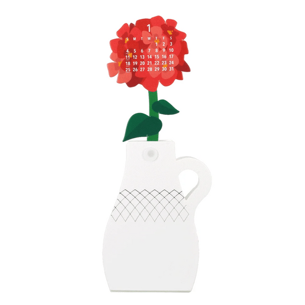 Good Morning Flowers 2026 3D Desk Calendar