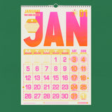 Risotto Studio 2026 A3 Risograph Wall Calendar