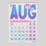 Risotto Studio 2026 A3 Risograph Wall Calendar