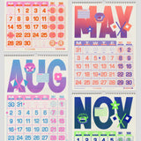 Risotto Studio 2027 A3 Risograph Wall Calendar