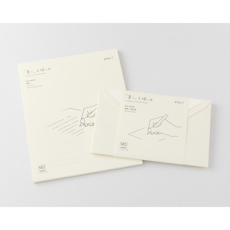 Midori MD Cream Sideways Paper Envelopes