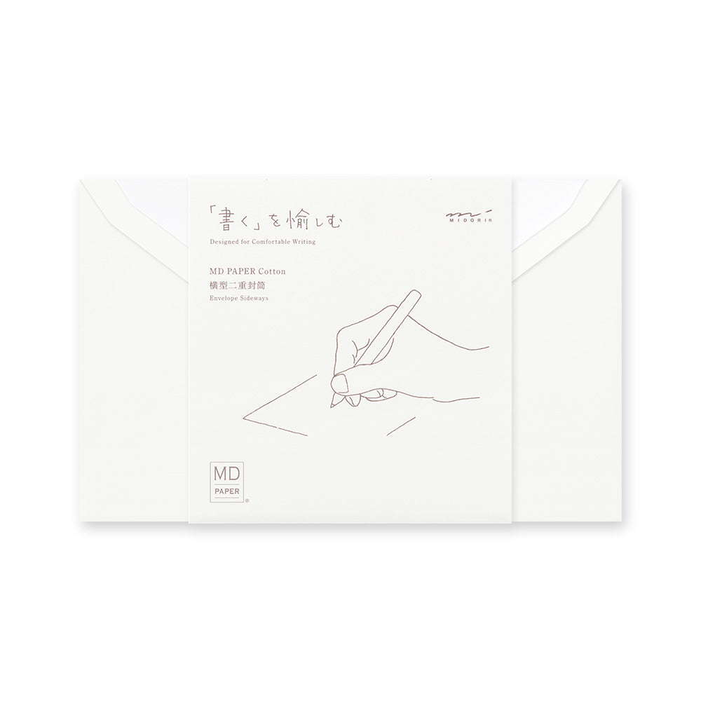 Midori MD Cotton Sideways Paper Envelopes, $8.43