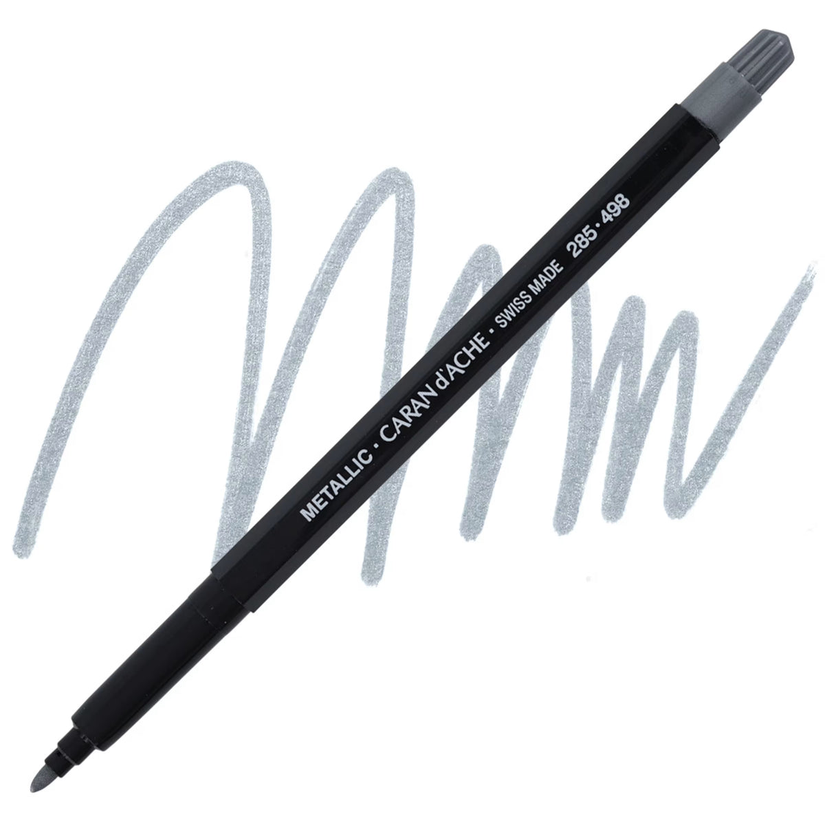 Caran d'Ache Office Silver Fan Colour Metallic Pen