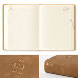 Midori Hibino 2025 A6 Daily Diary - Camel Brown