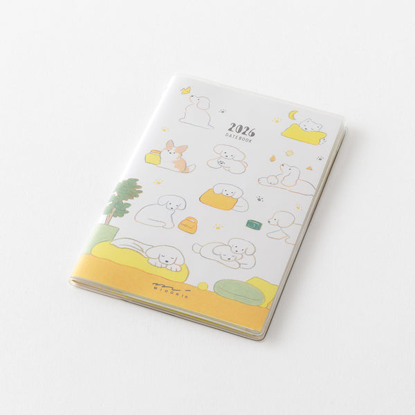 Midori Mini Pocket Monthly Diary 2026 -  Dog