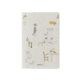 Midori Mini Pocket Monthly Diary 2026 - Cat