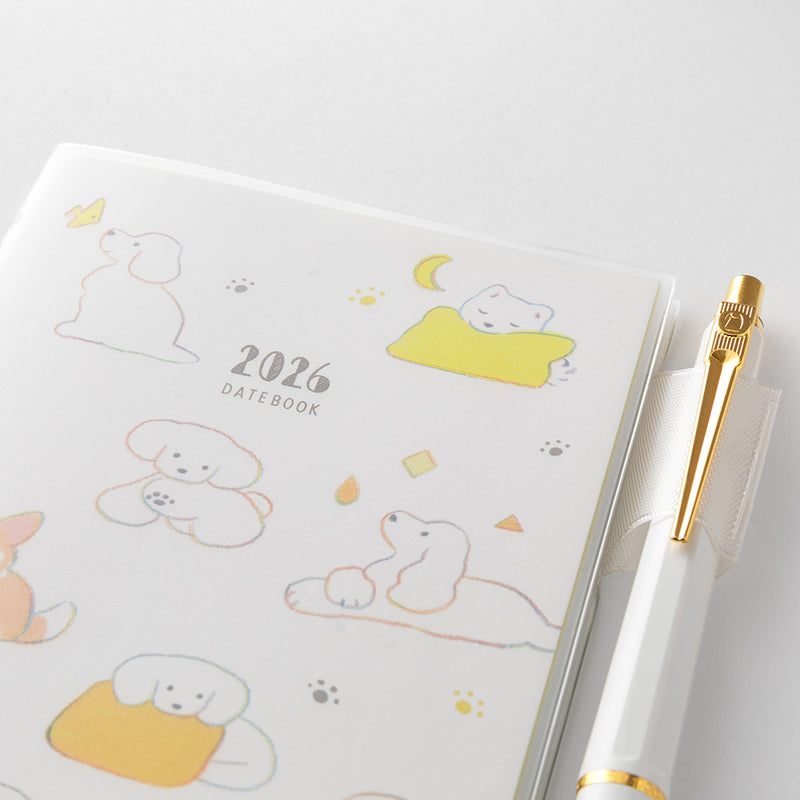 Midori Slim Pocket Monthly Diary 2026 -  Dog