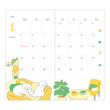 Midori Slim Pocket Monthly Diary 2026 -  Dog