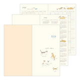 Midori Slim Pocket Monthly Diary 2026 - Cat