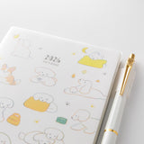 Midori A6 Pocket Monthly Diary - Dog 2026