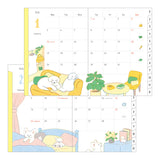 Midori A6 Pocket Monthly Diary - Dog 2026