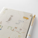 Midori A6 Pocket Monthly Diary - Cat 2026